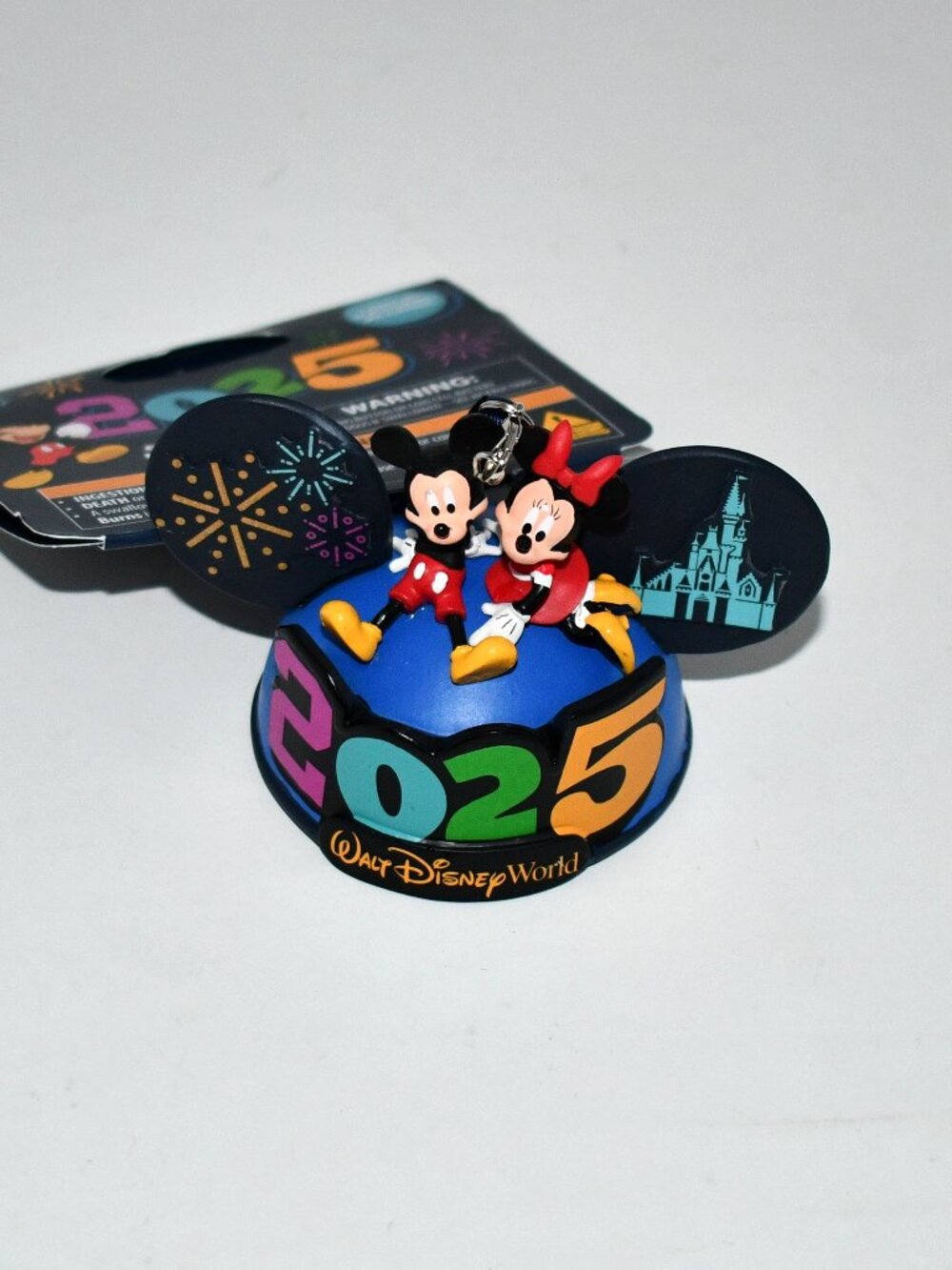 Disney Parks 2024 Mickey Minnie Mouse Light-Up Ear Hat Ornament Walt Disney Worl